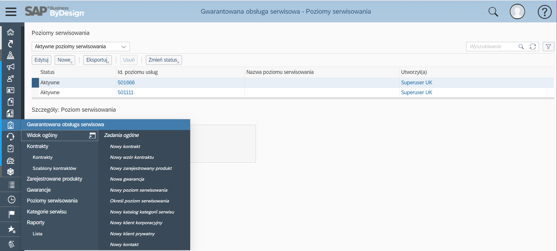 SAP Business ByDesign - Obsługa serwisowa